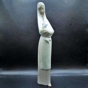 NAO Girl With Rabbit Porcelain Figurine